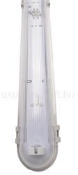 IRIS Lighting JF258 T8 LED fénycsőre előkészített por- és páramentes lámpatest IP65 150cm fém békazárral (IRIS_WP-JF258SC-LED) (IRIS_WP-JF258SC-LED)
