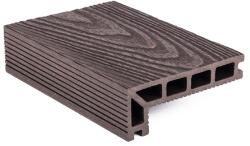 G21 kültéri elzáró burkolólap, 2, 5 x 14 x 400 cm, Dark Wood, WPC (TPRDRKW400Z)