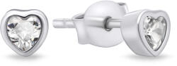 Brilio Silver Cercei din argint fin cu pietre de zircon Inimioare EA599W
