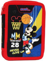 Mickey Mouse Mickey egér tolltartó, 2 cipzárral, 15 x 5 x 21 cm (563462)