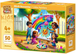 Art Puzzle Детски пъзел Art Puzzle от 50 XXL части - Малки художници (35327) - ozone