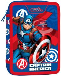 Avengers Amerika Kapitány tolltartó, 2 cipzárral, 15 x 5 x 21 cm (000506237)