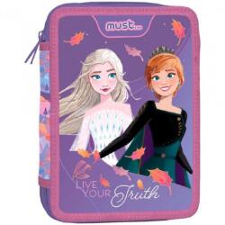 Frozen - Éld az igazságod tolltartó, 2 cipzár, 15 x 5 x 21 cm (000564318)