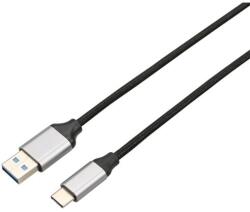 AVAX CB301G STEELY USB-A - Type-C 60W 1, 5m Kábel Fekete/Szürke, Kábel (EXPCB301G)
