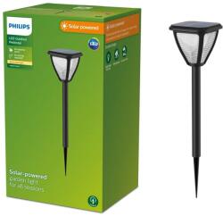 Philips Vapora SR PD napelemes LED lámpa, fényérzékelővel, 1, 5 W, 200 lm, meleg fehér fény (2700 K), IP44, 54 cm, Fekete