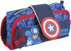 Marvel Amerika Kapitány felszerelés nélküli, bővíthető tolltartó, 1 cipzárral, 22 x 12 x 7 cm (2700000304)