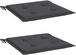 vidaXL 2 db antracit oxford szövet kerti székpárna 50x50x4 cm 47602 (47602)