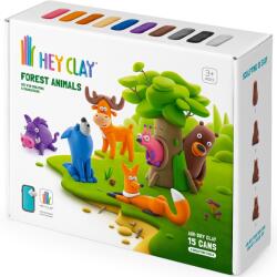 HEY CLAY - Erdei állatok készlet, 15 doboz