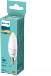 Philips E14 LED gyertya, 6 W, 620 lm, 2700 K, opál - 48 W izzó helyett (929002970883)