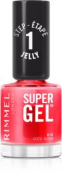 Rimmel Super Gel géles körömlakk UV/LED lámpa használata nélkül árnyalat 010 Coco Suga 12 ml