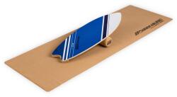 BoarderKING Indoorboard Wave, egyensúlyozó deszka, alátét, henger, fa / parafa (FIA2-WaveLinear) (FIA2-WaveLinear)
