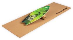 BoarderKING Indoorboard Wave, egyensúlyozó deszka, alátét, henger, fa / parafa (FIA2-LEBalancedGr) (FIA2-LEBalancedGr)