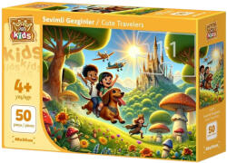 Art Puzzle Детски пъзел Art Puzzle от 50 XXL части - Малки приключенци (35325) - ozone