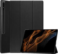 CASE AND PRO Samsung Galaxy Tab S10 Ultra/ S9 Ultra tablet tok, fekete (TABCASE-SAM-S10U-BK) (TABCASE-SAM-S10U-BK)