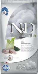 N&D White 7kg N&D Adult Medium/Maxi White tengeri sügér, édeskömény & spirulina száraz kutyatáp