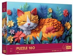Trefl 160 db-os Paper Art puzzle - 40 Éves Jubileum - Alvó cica (40049) (40049)