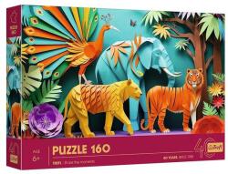 Trefl 160 db-os Paper Art puzzle - 40 Éves Jubileum - Dzsungel (40051) (40051) - gyerekjatekbolt