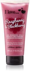I Love Cosmetics Raspberry & Blackberry tusfürdő gél peeling hatással 200 ml