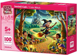 Art Puzzle Детски пъзел Art Puzzle от 100 части - Сладка вещица (35412) - ozone