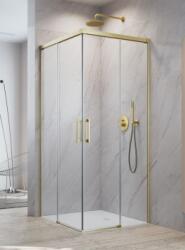 Radaway Idea 8 Brushed Gold KDD szögletes szálcsiszolt arany zuhanykabin 120B+110J (10370120-99-01L+10370110-99-01R)