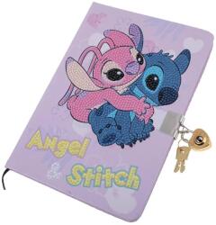 Craft Buddy Gyémántszemes kirakó titkosnapló - Disney Stitch és Angel (5056588606856)