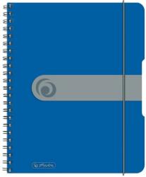 Herlitz Caiet A5 EOTG cu spira si elastic Herlitz, 80 file, 80 g/mp, Matematica, coperta PP Albastru Opac (11293750)