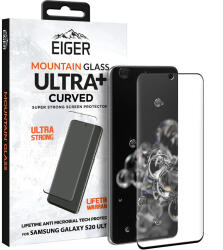 Eiger Folie Eiger Sticla + Ultra 3D Case Friendly compatibila cu Samsung Galaxy S20 Ultra Clear Black (EGMSP00165)