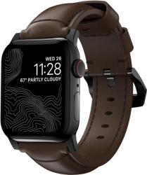 Nomad Traditional Band Black Hardware/Rustic Brown AW Ultra 2/1 (49mm) 9/8/7 (45mm)/6/SE/5/4 (44m) (NM1A4RBT00)