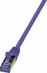 LogiLink S/FTP CAT6A Patch kábel 1m - Lila (CQ303VS)