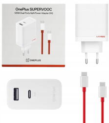 OnePlus Hálózati töltő OnePlus 120W SuperVOOC Pd Qc Pps GaN Usb-a Usb-c kábel (OP_charger_120W)