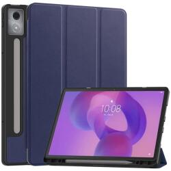 Gigapack Lenovo Idea Tab Pro Gigapack Tok - Bőr Hatású Aktív Flip, Ceruza Tartó, Sötétkék