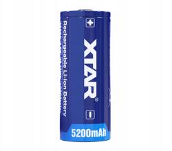 XTAR Akkumulátor 26650 Xtar akkumulátor 5200 mAh 3.6 V Li-ion 10A Védelemmel (26650-5200PCM)