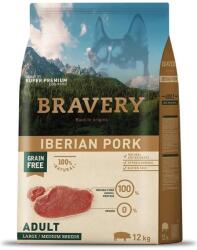 Bravery Száraz Eledel kutyáknak Bravery Iberian Pork M/L Felnőtt (sertéshús) 12 kg