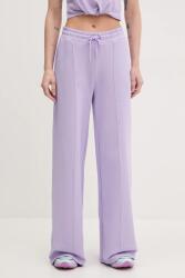 Guess pantaloni de trening din bumbac PRIMULA femei, culoarea violet, uni, V5GB07 KCRP0 PPYA-SPD14A_04X (V5GB07.KCRP0)