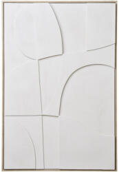 House Nordic Madeline dombormű Faldísz, vászon, fehér, No. 2 60x90 cm (4981058) - leziteronline
