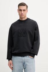 HUGO BOSS hanorac de bumbac bărbați, culoarea negru, cu imprimeu, 50535258 PPYA-BLM0OC_99X (50535258)