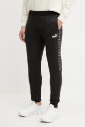 PUMA pantaloni de trening culoarea negru, cu imprimeu, 684680 PPYA-SPM0LU_99X (684680)