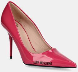 Love Moschino pantofi cu toc culoarea roz, JA10089G1MIH0502 PPYA-OBD1J0_42X (JA10089G1MIH0502)