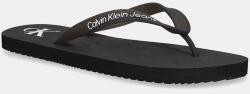 Calvin Klein Jeans șlapi BEACH SANDAL TRANSPARENT TPU bărbați, culoarea negru, YM0YM01267 PPYA-OBM1C8_99X (YM0YM01267)