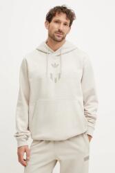 Adidas bluza MESSI HOODIE barbati, culoarea bej, cu glugă, cu imprimeu, JC9474 PPYA-BLM0JF_01X (JC9474)