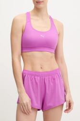 PUMA pantaloni scurți de alergare Velocity culoarea violet, cu imprimeu, medium waist, 526585 PPYA-SZD0HE_44X (526585)