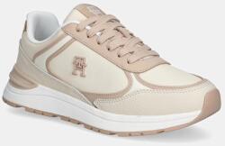 Tommy Hilfiger sneakers din piele CASUAL FASHION RUNNER LTHR culoarea bej, FW0FW08325 PPYA-OBD0O7_12X (FW0FW08325)
