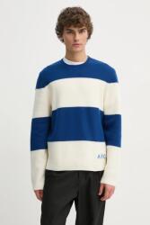 APC A. P. C. pulover de lana pull edwardo barbati, culoarea albastru marin, WVBDL. H23364 9BYH-SWM09U_59X (WVBDL.H23364)