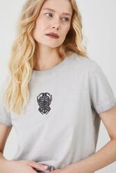Medicine tricou din bumbac femei, culoarea gri ZPYA-TSD608_09X (RS25.TSD608)