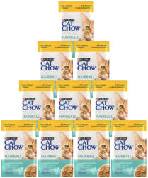 Cat Chow PURINA CAT CHOW szőrgombóc macskatáp csirkével és zöldbabbal szószban 10x85g
