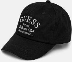 Guess șapcă de baseball din bumbac LUREX culoarea negru, cu imprimeu, V5RZ03 WFKN0 PPYA-CAD031_99X (V5RZ03.WFKN0)