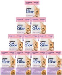 Cat Chow PURINA CAT CHOW Sensitive macskaeledel lazaccal és cukkinivel mártásban 10x85g