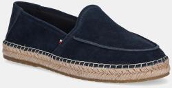 Tommy Hilfiger espadrile din piele întoarsă HILFIGER FLEX ESPA SUEDE LOAFER culoarea bleumarin, FM0FM05392 PPYA-OBM0IA_59X (FM0FM05392)
