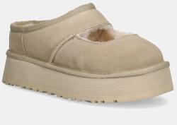 Ugg papuci din piele întoarsă Bea Mary Jane culoarea bej, 1167612-MDSD PPYA-KLD0BB_08X (1167612.MDSD)