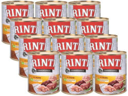 RINTI Rinti Kennerfleisch Huhn nedves kutyaeledel - csirke 12x800g